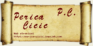 Perica Čičić vizit kartica
